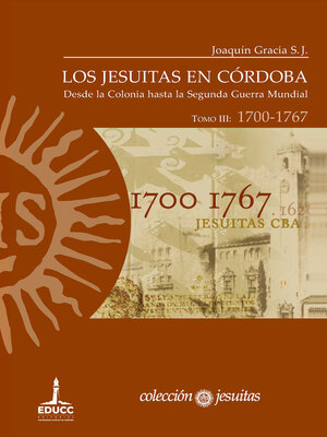 cover image of Los jesuitas en Córdoba. Tomo III